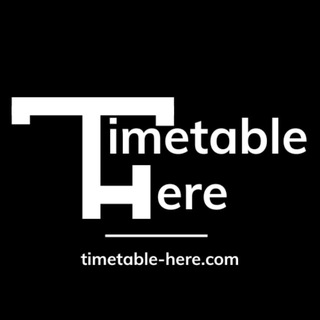 Telegram profile photo for TimeTable Here