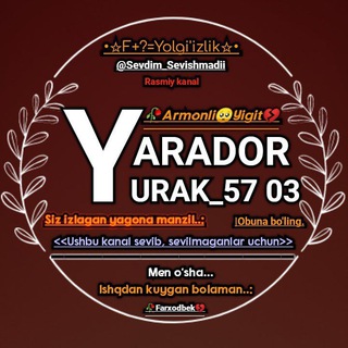 Telegram profile photo for ๐ฅ Yarador๐Yurak ๐ฅ 57 03