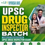 Telegram profile photo for UPSC DRUG INSPECTOR BY VYASA IAS