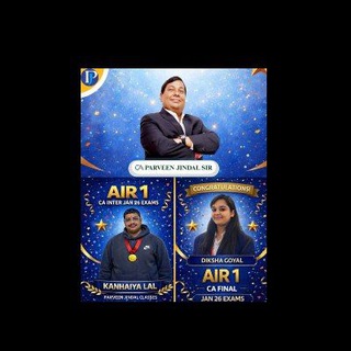 Telegram profile photo for CA PARVEEN JINDAL FINAL FR