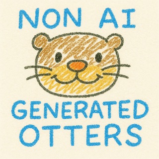 Telegram profile photo for Non AI generated otters 🦦