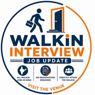 Telegram profile photo for WalkinJobs in India
