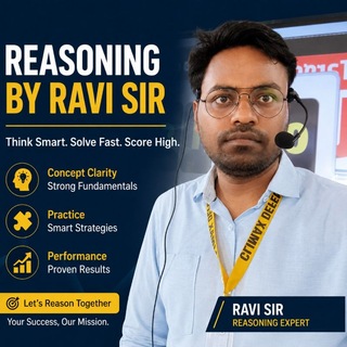 Telegram profile photo for Reasoning By Ravi Sir