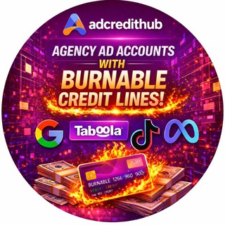 Telegram profile photo for AdCreditHub Agency Accounts.