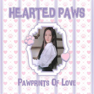 Telegram profile photo for heartedpaws: pawprints of love!