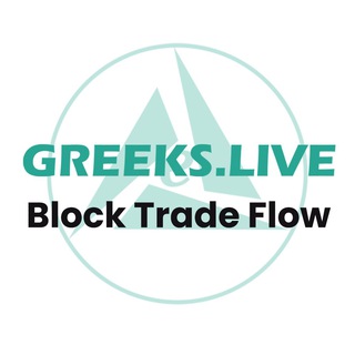 Telegram profile photo for Greeks.live Block Trade Flow