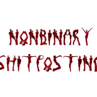 Telegram profile photo for nonbinary shitposting