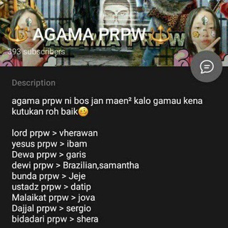 Telegram profile photo for PRPW BEBAN RP #prpwphobic