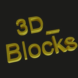 Telegram profile photo for 3D_Blocks