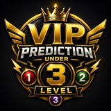 Telegram profile photo for VIP PREDICTION UNDER 3 LEVEL
