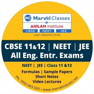 Telegram profile photo for Marvel Classes - NEET JEE CBSE 9 to 12