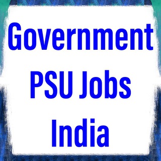 Telegram profile photo for Government PSU Jobs India