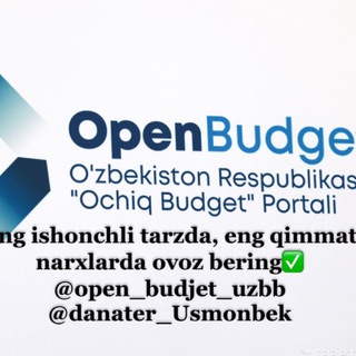 Telegram group profile photo for Open budjet uzb @danater_Usmonbek