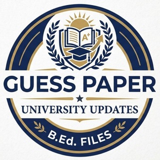 Telegram profile photo for GUESS PAPER & Lesson Plan B.ED. b.ed. lesson plan m.a. guess paper B.A. Guess paper Bsc guess paper b.ed. lesson plan mgsu Guess