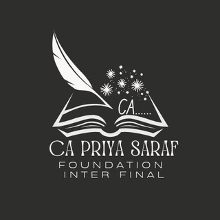 Telegram profile photo for CA final notes📚 (CA PRIYA SARAF)