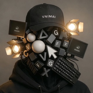 Telegram profile photo for VNIMAI CG: комната с эффектами
