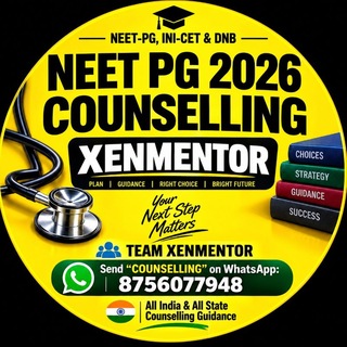 Telegram profile photo for NEET PG COUNSELLING & DISCUSSION 2025 TELEGRAM GROUP