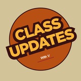 Telegram profile photo for Class Updates with V