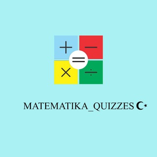 Telegram profile photo for Matematika Quizzes ☪️