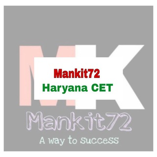 Telegram profile photo for Mankit72 - HARYANA CET GK SPECIAL / UPPET