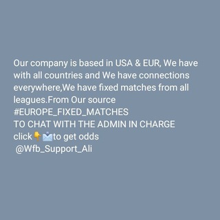 Telegram profile photo for WORLDWIDE FIXED BET
