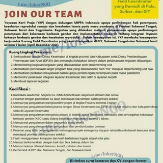 Telegram profile photo for Loker NGO ComDev Humanity