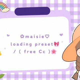 Telegram profile photo for ✿maisie♡ preset & Cc 🎀