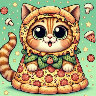 Telegram profile photo for Pizza Purrs 🍕🐱