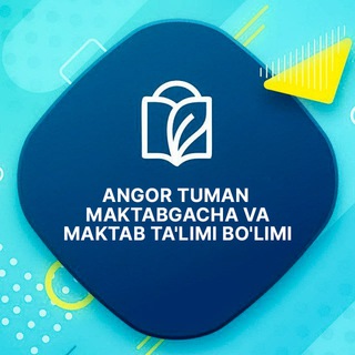 Telegram profile photo for Angor tuman Maktabgacha va maktab ta'limi bo'limi
