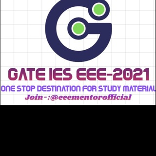 Telegram profile photo for EEE MENTOR OFFICIAL(GATE IES 2021)