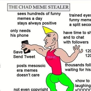 Telegram profile photo for The Chad Meme Stealer