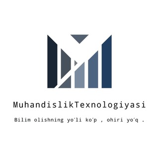 Telegram profile photo for Muhandislik Texnologiyasi ๐จโ๐ง
