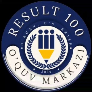 Telegram profile photo for Result 100 o'quv markazi