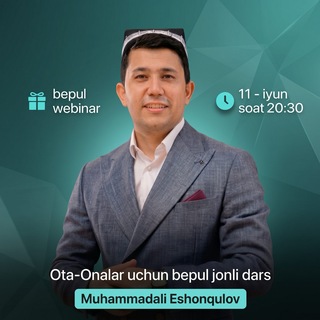 Telegram profile photo for Muhammad Ali Eshonqulovdan bepul webinar | 11-iyun 20:30