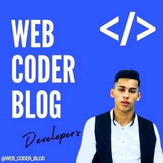 Telegram profile photo for Web coder blog👨💻(Shaxsiy blog va portfolio)