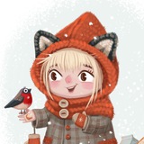 Telegram profile photo for Illustrator Eugene Smolenceva