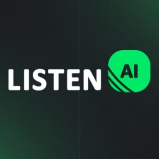 Telegram group profile photo for ListenAI