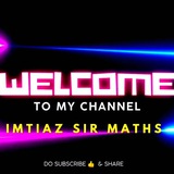 Telegram profile photo for Imtiaz Sir Maths🔥💪👍