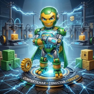Telegram group profile photo for Rede STL Brasil 3D 🇧🇷📁🚀 Impressão 3D