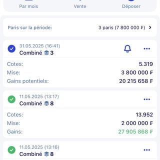 Telegram profile photo for ⫷ 🏀PARIS SPORTIFS FIABLES ⚽️⫸