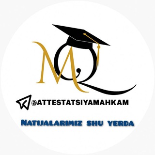 Telegram profile photo for Attestatsiya_Mahkam natijalar