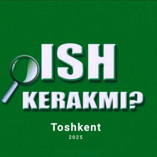 Telegram profile photo for ISH KERAKMI? (TOSHKENT)