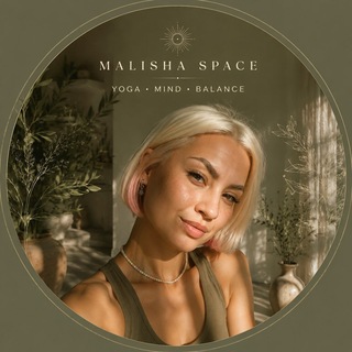 Telegram profile photo for Malisha Space Йога • дыхание • привычки • честные мысли • путь к себе