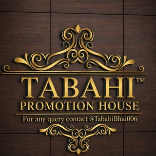 Telegram profile photo for Tabahi Promotion House™®©