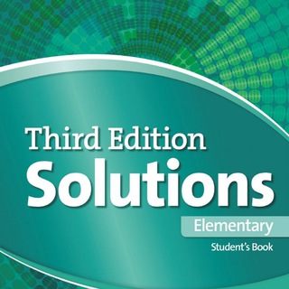Telegram profile photo for Solutions Elementary 3rd edition