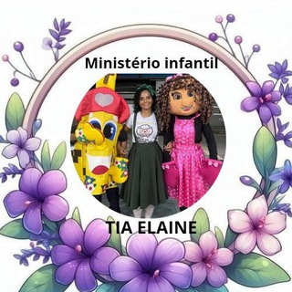 Telegram profile photo for Ministério Infantil Tia Elaine 💛🖤❤️🤍💚