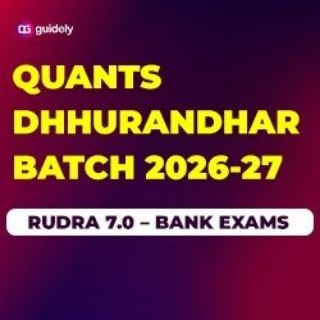 Telegram profile photo for Minakshi Varshney mam Guidely Quants Reasoning English GA Hustle 3.0 Dhhurandhar Batch 2026-27 Rudra 7.0 Paid Course