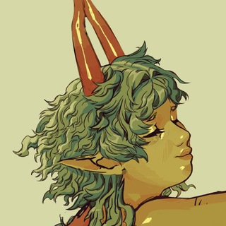 Telegram profile photo for Ribbit's cursed art🌱COMMISSIONI APERTE🌱