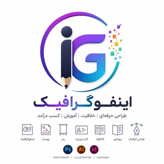 Telegram profile photo for طراحی اینفوگرافیک | پوستر بنر کارت ویزیت کاتالوگ بروشور لوگو هویت بصری ست اداری پست اینستاگرام کاور تراکت فلایر منو رزومه