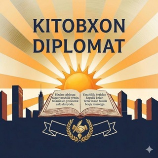 Telegram profile photo for "Kitobxon Diplomatlar"